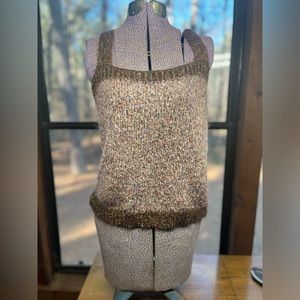 Blu Pepper, knit, crop top, tank top, extra soft boho bohemian vest